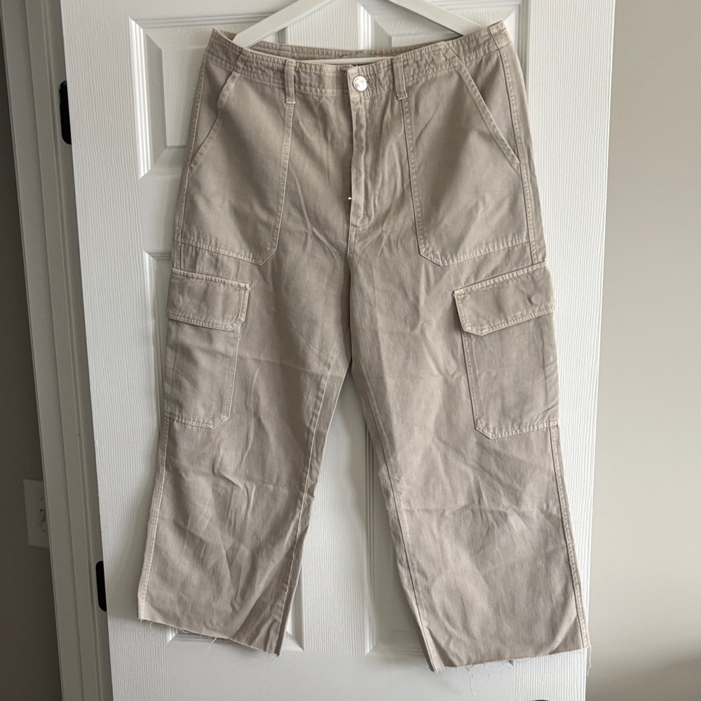 Zara Women’s Beige Cargo Pants